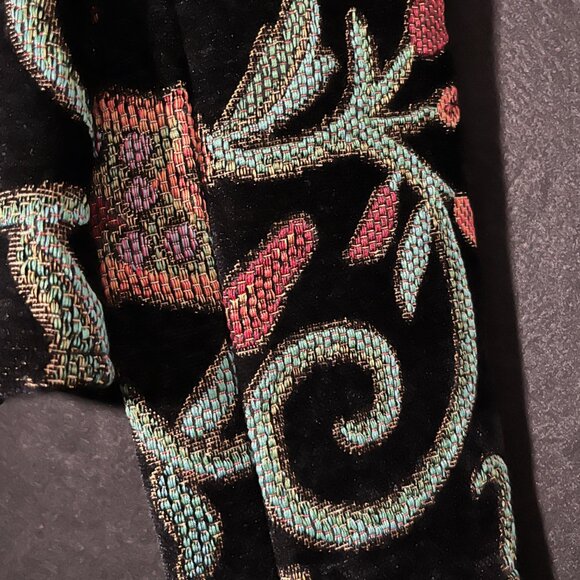 Chadwick's Women’s 6 Blazer Single Button Jacket Embroidered Floral Vintage 90s - Picture 4 of 9